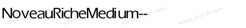 Noveau Riche Medium-字体转换